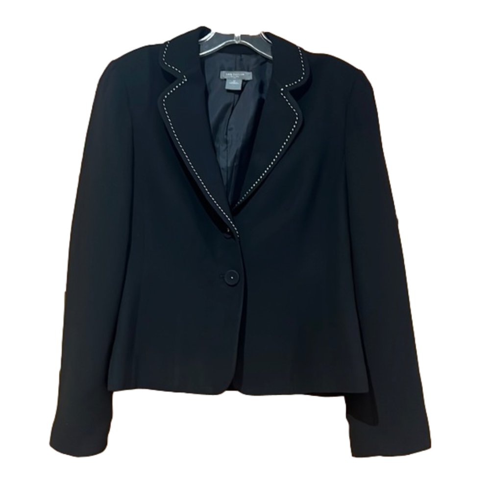 Ann Taylor Petites Black Suit Blazer Women’s Size 2 Petite Tailored Jacket